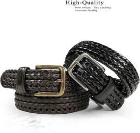 img 3 attached to 👜 Stylish and Chic: 20154 Braided Genuine Leather Women's Accessories for Casual Fashion