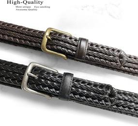 img 1 attached to 👜 Stylish and Chic: 20154 Braided Genuine Leather Women's Accessories for Casual Fashion