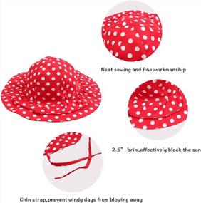 img 1 attached to Infant Toddler Summer Cap: Bow Baby Girls Bucket Hat For Sun Protection