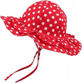 img 4 attached to Летняя кепка для малышей для малышей: шляпа-ведро для маленьких девочек с бантом для защиты от солнца