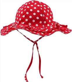 img 3 attached to Infant Toddler Summer Cap: Bow Baby Girls Bucket Hat For Sun Protection