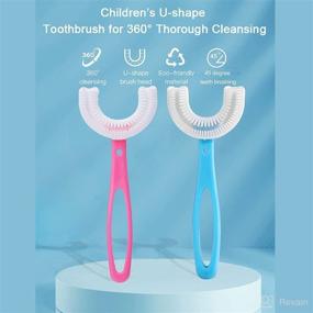 img 1 attached to 🪥 Silicone Toothbrush with Unique Shape for Enhanced Brushing