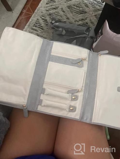 img 1 attached to Travel In Style With LENUE'S Luxury Foldable Jewelry Organizer - Vegan Leather Clutch Bag For All Your Jewelry Needs review by Ryuta Marantz