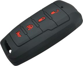 img 2 attached to 🔑 High-Quality Rubber Keyless Entry Fob Control Cover for 2019 up 2020 Ram 1500 - 2Pcs