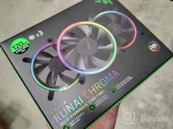 img 1 attached to Razer Kunai Hydraulic 120MM ARGB PC Fan: Quiet, Powerful ARGB Fans - PWM Fan Controller Support & Connect Up To 8 Fans - Powered By Razer Chroma RGB - 3 Fans review by James Mayfield