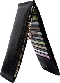 img 4 attached to YALUXE Leather Blocking Genuine Organizer Women's Handbags & Wallets : Wallets