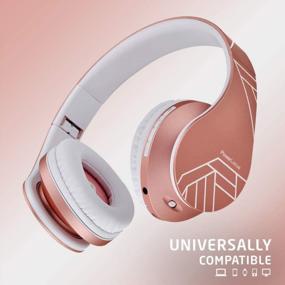 img 2 attached to 🎧 PowerLocus Kids Bluetooth Wireless Headphones with Microphone – Safe 85DB Volume Limited for Online Classes, PC, Phones – Foldable, Includes Carry Case, Audio Cable, Micro SD Mode