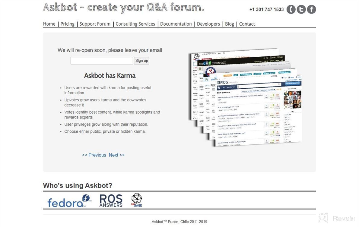 img 1 attached to Askbot review by Devon Holmes
