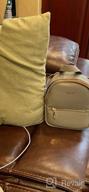 картинка 1 прикреплена к отзыву Leather Mini Backpack Purse For Women - Crossbody Phone Bag And Small Shoulder Bag By Aeeque от Amy Mears