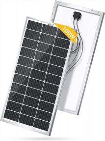 img 4 attached to BougeRV 9BB 100 Watts Mono Solar Panel,21.9% High Efficiency Half-Cut Cells Monocrystalline Technology Work With 12 Volts Charger For RV Camping Home Boat Marine Off-Grid