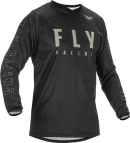 img 3 attached to 🏍️ High-Performance Fly Racing F-16 Jersey (Black/Grey, Large) - 2022 Edition