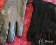 img 1 attached to Vislivin Mens Leather Gloves Touchscreen Cold Weather Gloves Leather Driving Glove review by Scott Mcgowan