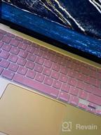 img 1 attached to MOSISO Keyboard Cover Compatible With MacBook Air 13 Inch 2022 2021 2020 Release A2337 M1 A2179 Retina Display With Touch ID Backlit Magic Keyboard, Waterproof Protective Silicone Skin, Rose Quartz review by Anthony Rael