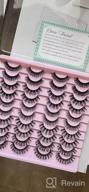 img 1 attached to 20 Pairs 4 Styles Faux Mink Lashes - Natural Look False Eyelashes For Fluffy Wispy Soft Fake Cat Eye By Lanflower review by Emanuel Frison