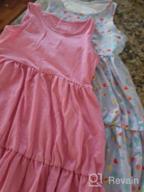 img 1 attached to UNACOO 2 Pack Sleeveless Cotton Dresses Girls' Clothing review by Melanie Lujan