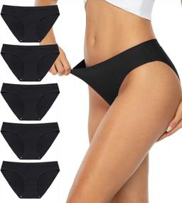 img 4 attached to Comfortable And Stylish: GNEPH Women'S Seamless Hipster Underwear 5-Pack