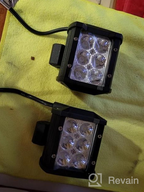 img 1 attached to GOOACC LED Light Bar - Set Of 2, 4-Inch 18W LED Spot Light Pods With 1260Lm Brightness - Off-Road Fog Lights, Driving Lamps For Trucks, Jeeps, And ATVs review by Jeff Warne
