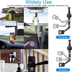 img 2 attached to 360°Rotatable Retractable Multifunctional Rearview Universal