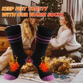 img 3 attached to Hissox Unisex 2.44 Tog Ultra Thick Thermal Socks - Keep Your Feet Warm In Cold Weather!