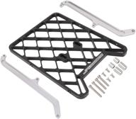 🏍️ jfg racing motorcycle luggage rack - premium cnc drz400 rack in silver finish for all drz400 and klx400 models логотип