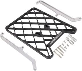 img 4 attached to 🏍️ JFG RACING Motorcycle Luggage Rack - Premium CNC DRZ400 Rack in Silver Finish for All DRZ400 and KLX400 Models