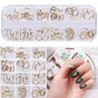 create stunning diy nails with ownsig's 3d golden geometric nail art decals - pattern 02# logo
