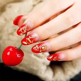 img 2 attached to Create Stunning DIY Nails With Ownsig'S 3D Golden Geometric Nail Art Decals - Pattern 02#