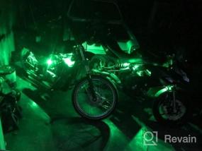 img 6 attached to Multicolor LED Motorcycle Atmosphere Light Kit - 10 Flexible RGB Strips With Ground Effect For Enhanced Illumination And Style
