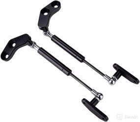 img 3 attached to Black Lesiyou Door Opener Kits for Can-Am Maverick X3 and X3 Max (2017-2022): Front and Rear Door Shocks Struts