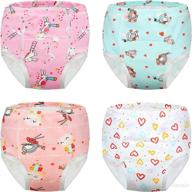 👶 cute eshoo baby girls underwear briefs knickers, 0-12 years (6 pack randomly sent) логотип