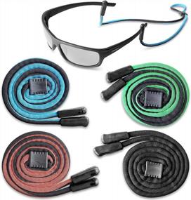 img 4 attached to Keep Your Eyeglasses Secure With SIGONNA Eyeglass Holder Chains For Men And Women - Neck Strap Retainer Rope - Lanyard Cords - Sunglass String Holder Strap