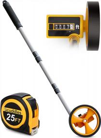 img 4 attached to Scuddles Measuring Wheel Distance Measurer - 10,000 Feet With 25Ft Tape Measure For Yards And Lawns