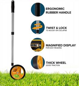 img 1 attached to Scuddles Measuring Wheel Distance Measurer - 10,000 Feet With 25Ft Tape Measure For Yards And Lawns