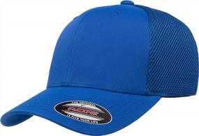 img 4 attached to Flexfit Ultrafibre Airmesh Fitted Cap: Breathable Comfort & Style For Your Head