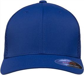 img 3 attached to Flexfit Ultrafibre Airmesh Fitted Cap: Breathable Comfort & Style For Your Head