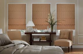 img 3 attached to Corded Roman Shade Window Blind With Thermal Light Filtering And Room Darkening Privacy In White Or Ivory - Available In Widths From 12" To 23 7/8" And Lengths From 16" To 35 7/8" By Spotblinds