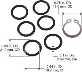 img 2 attached to 🔧 Optimized Liberty Garden 4000-ORING Replacement Kit O-Ring in Black