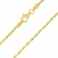 10k yellow gold solid diamond-cut royal rope anklet - 10 inches logo