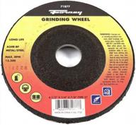 forney 71877 grinding wheel with 7/8-inch arbor, metal type 27, a24r-bf, 4-1/2-inch-by-1/4-inch logo