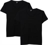 2-pack gildan women's heavy cotton v-neck t-shirts - comfort & quality combined! logo