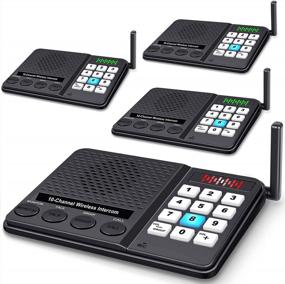 img 4 attached to GLCON Wireless Intercom System - Room To Room Communication Up To 5300 Feet Range - Perfect For Home And Business Use - Multi-Functional Intercoms (4 Pack, 2022 Upgrade Version)