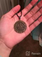img 1 attached to Metallic Gold Bill Cipher Gravity Falls Wheel Pendant Necklace by OfficialOtaku - 0.7g Weight review by Charles Ahmar