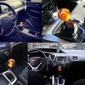 img 1 attached to RASTP Dragon Ball Z Star Manual Gear Stick Shift Knob Universal Gear Shifter Knobs With Adapter Fits Most Car(3 Star)