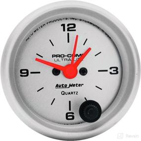 img 1 attached to ⏰ Auto Meter 4385 Ultra-Lite Clock, 2.3125 in.: Sleek and Accurate Timekeeping Device for Your Vehicle