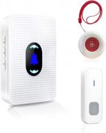 emergency call button with caregiver pager and doorbell for seniors - home alert system for patient and nurse care - 1 receiver, 1 call button, and 1 doorbell included by daytech logo