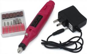 img 3 attached to NIUPIKA Electric Nail Drill Kit For Manicure And Pedicure - Grind, Polish, And Repair Nails With Rotary Tool Accessories And Finger/Toe Nail Grinder - Professional Nail Grinding Appliance