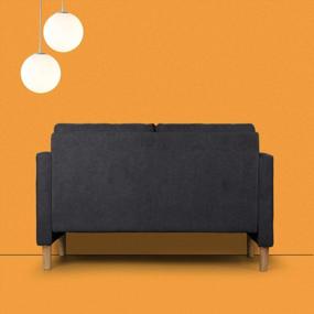 img 2 attached to Stylish And Comfortable Mid-Century Loveseat Sofa For Home And Office By JIASTING