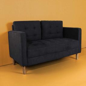 img 1 attached to Stylish And Comfortable Mid-Century Loveseat Sofa For Home And Office By JIASTING