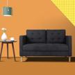 stylish and comfortable mid-century loveseat sofa for home and office by jiasting logo