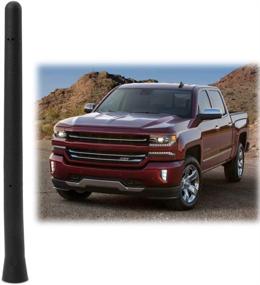 img 4 attached to 🚗 Chevy Silverado GMC Sierra 2009-2019 Car Short Antenna: 6 3/4" Replacement Accessories